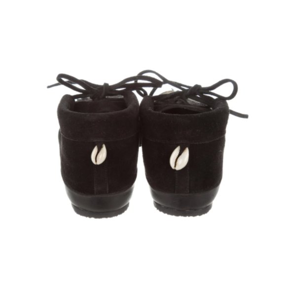 Figue  Lace Up Booties Sequin Moccasins Suede sz 5 - Picture 10 of 11